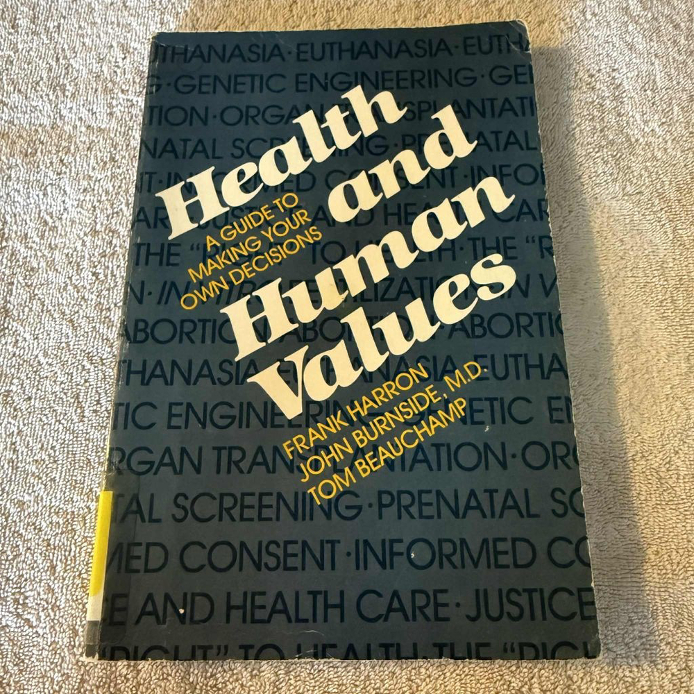 Health and Human Values Book by Yale University Press